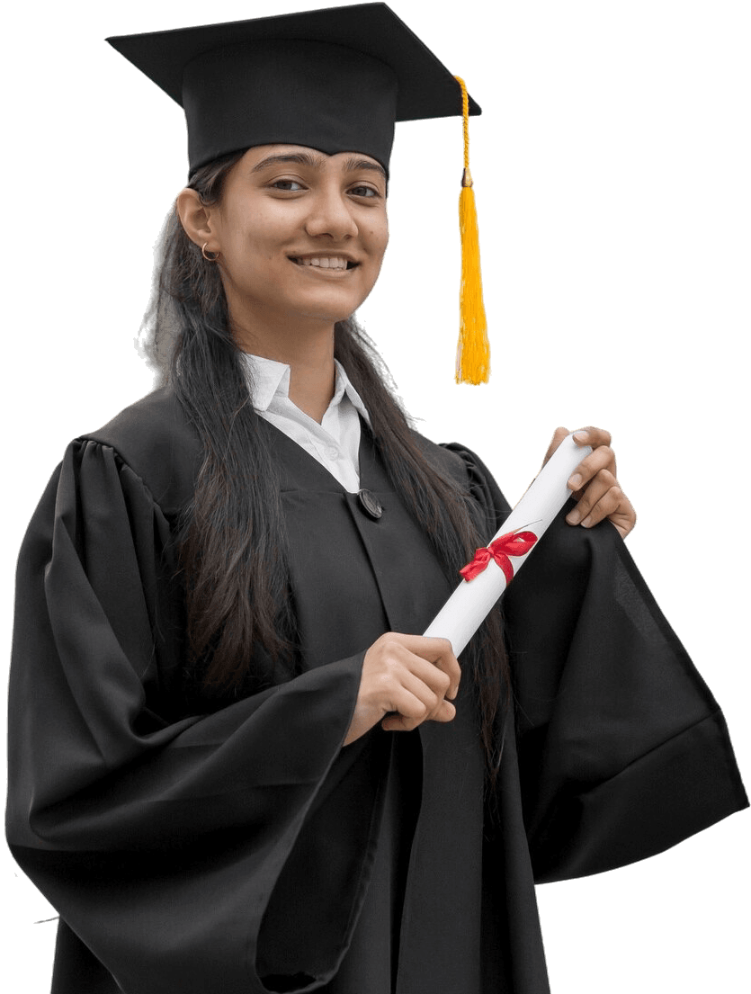 Hero Image of a graduating girl